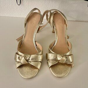 Jewel by Badgley Mischka Gold Heels – Size 8.5